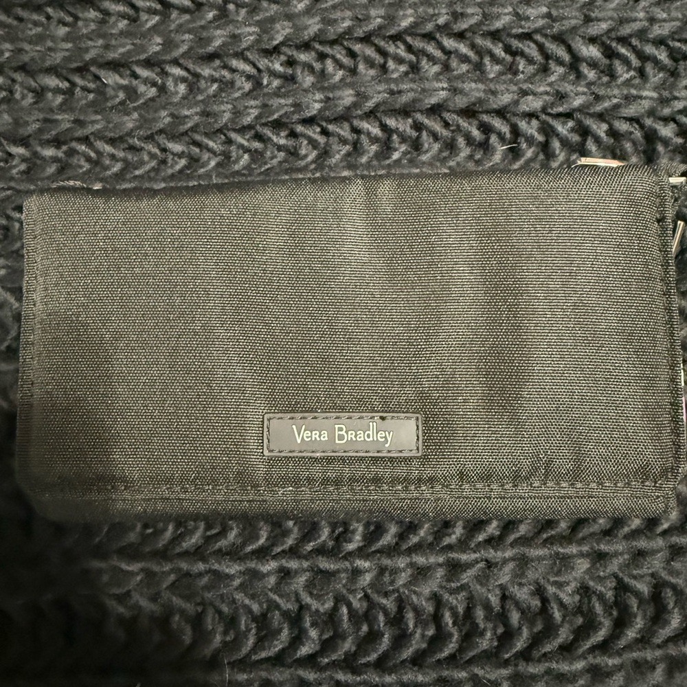 Vera Bradley Black Versatile Wallet/Wristlet/Purse